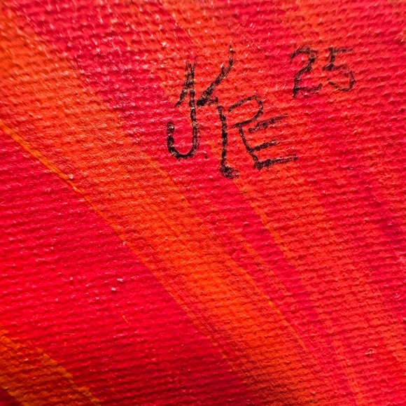 Dynamic Sunset Interchangeable Canvas Art Trio - Red, Orange, Yellow - Picture 10 of 10